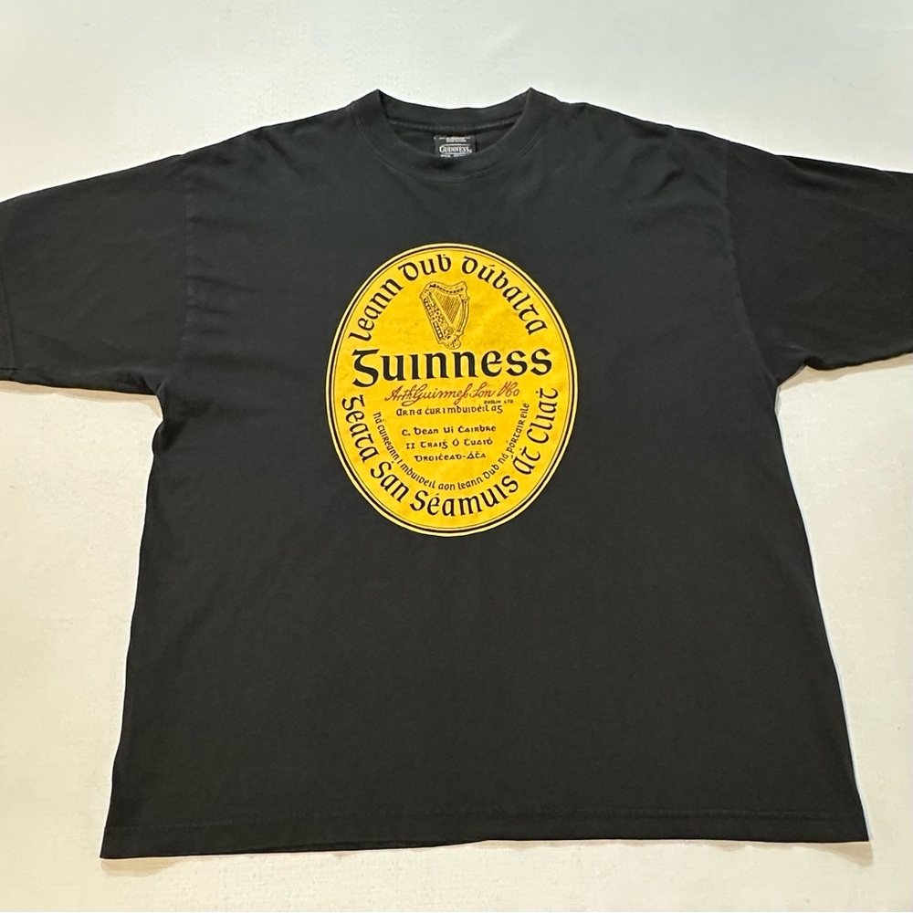 Guinness Gaelic Label Graphic T-Shirt Black XL
